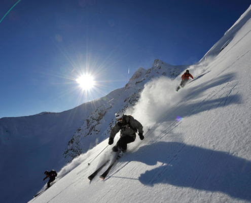 Skiing in Andermatt