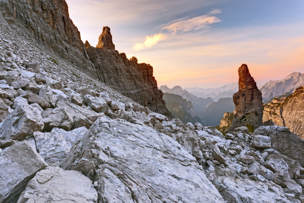 tramonto Campanile Val Montanaia